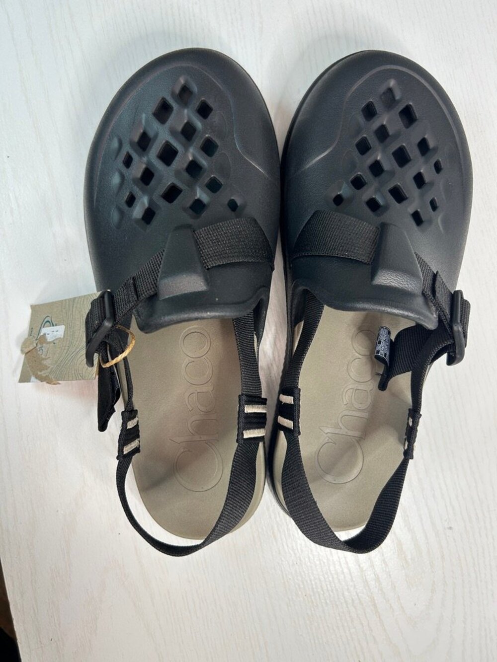Chaco Chillos Clog Black Recovery Clogs Comfort Outdoor Slip On Shoes NWT Sz 10 - Picture 9 of 12